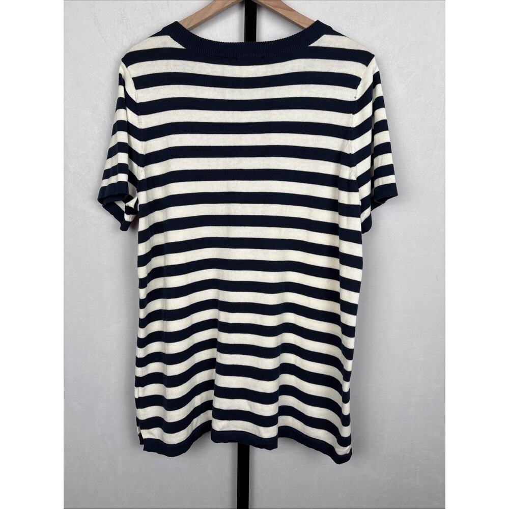 Quacker Factory Sequin Anchor Sweater Women's Lar… - image 3